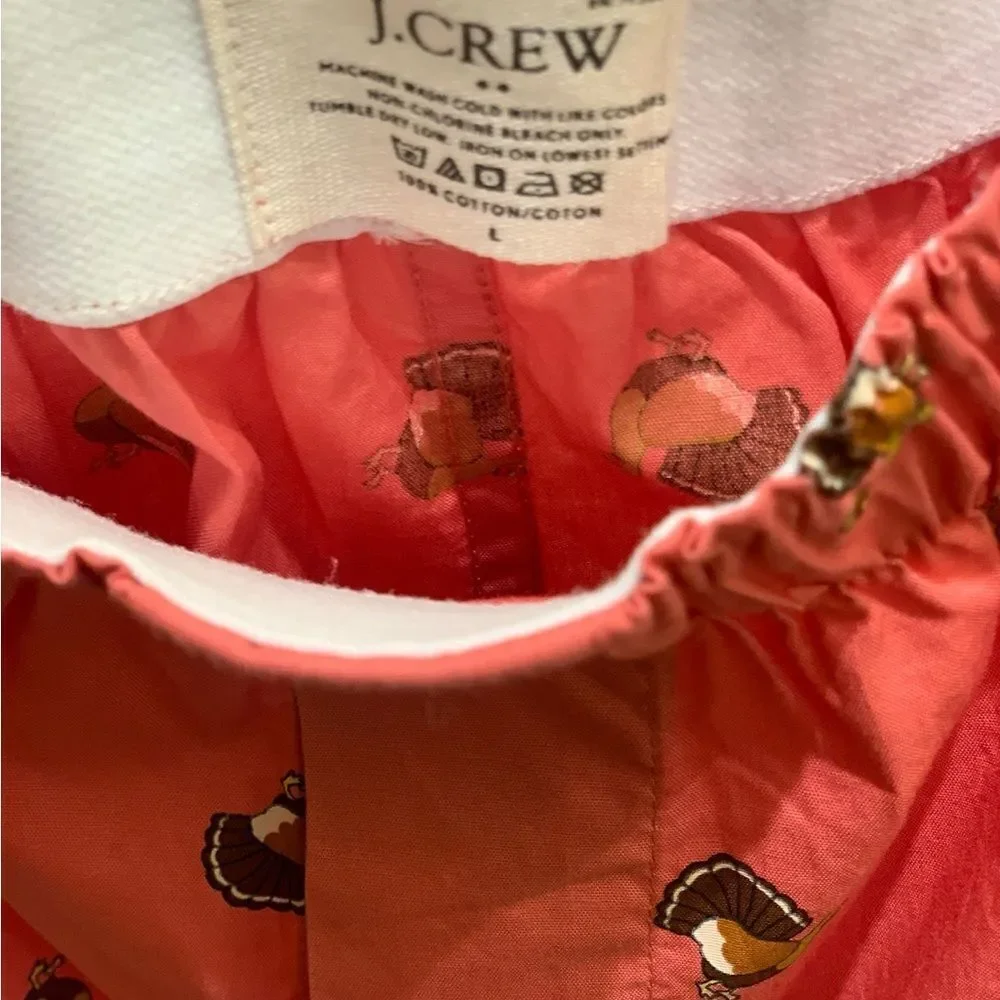 J. Crew Men’s Cotton Poplin Woven Boxer Briefs Turkey Graphic Print